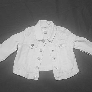 Toddler 18-24m white denim jacket
